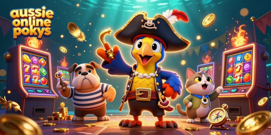 Spin the reels of aussie online pokies with an adventurous pirate captain and his crew!